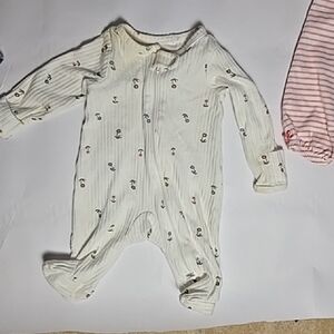 Carter's Cream Floral Kids Footie